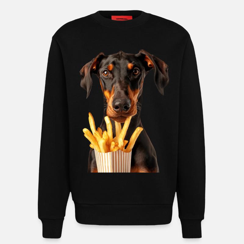 Dobermann - Sweatshirt - made by SPREAD  - SOLID BLACK