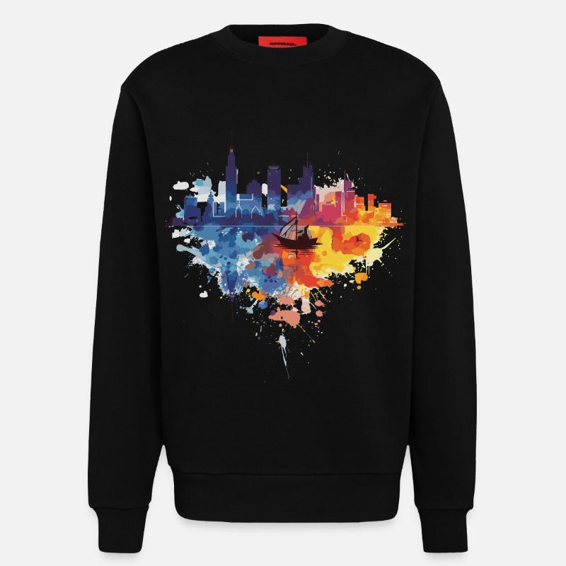 Gdingen - Sweatshirt - made by SPREAD - SOLID BLACK