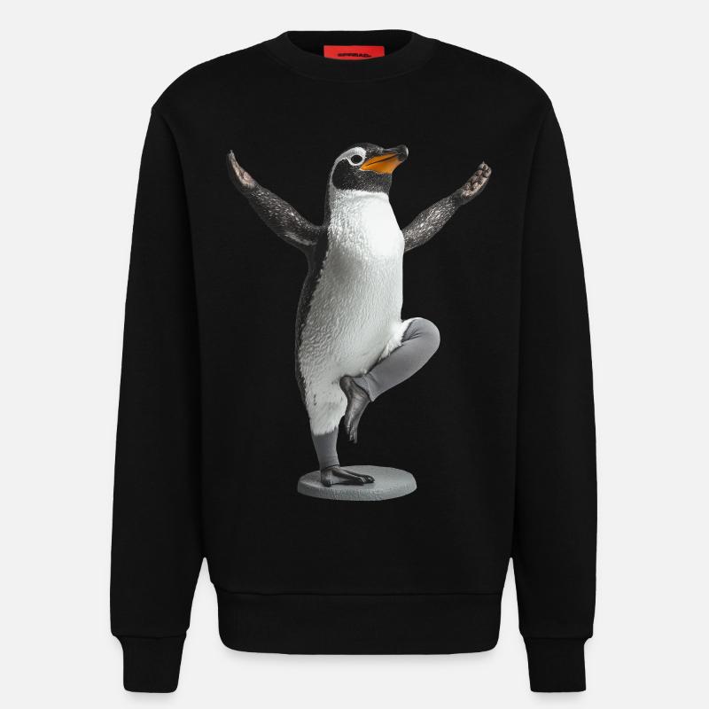 Pinguin - Sweatshirt - made by SPREAD  - SOLID BLACK