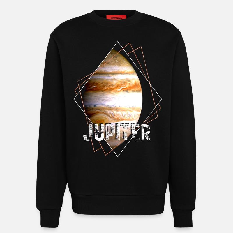Jupiter Planet Sonnensystem - Sweatshirt - made by SPREAD - SOLID BLACK