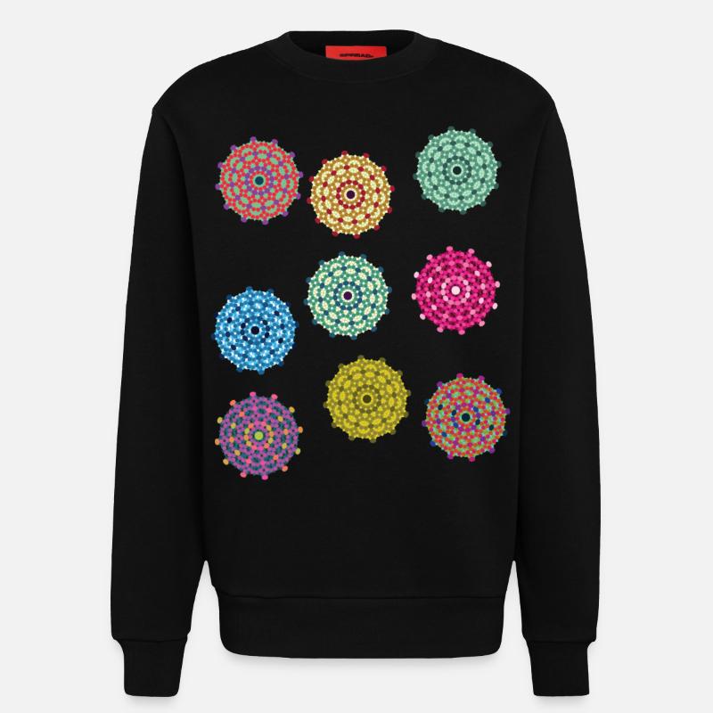 Amöbenmuster - Sweatshirt - made by SPREAD  - SOLID BLACK