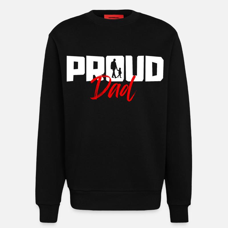 Stolzer Vater - Sweatshirt - made by SPREAD - SOLID BLACK