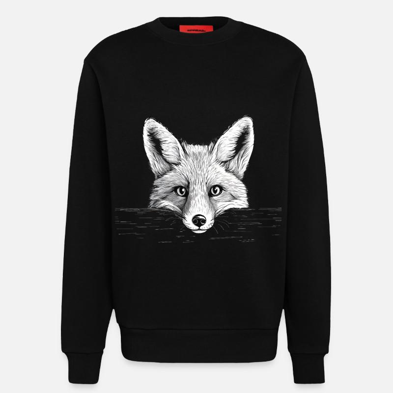 Fuchs - Sweatshirt - made by SPREAD  - SOLID BLACK