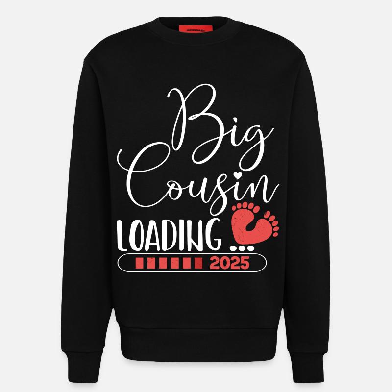 Big cousin loading 2025 - Sweatshirt - made by SPREAD  - SOLID BLACK