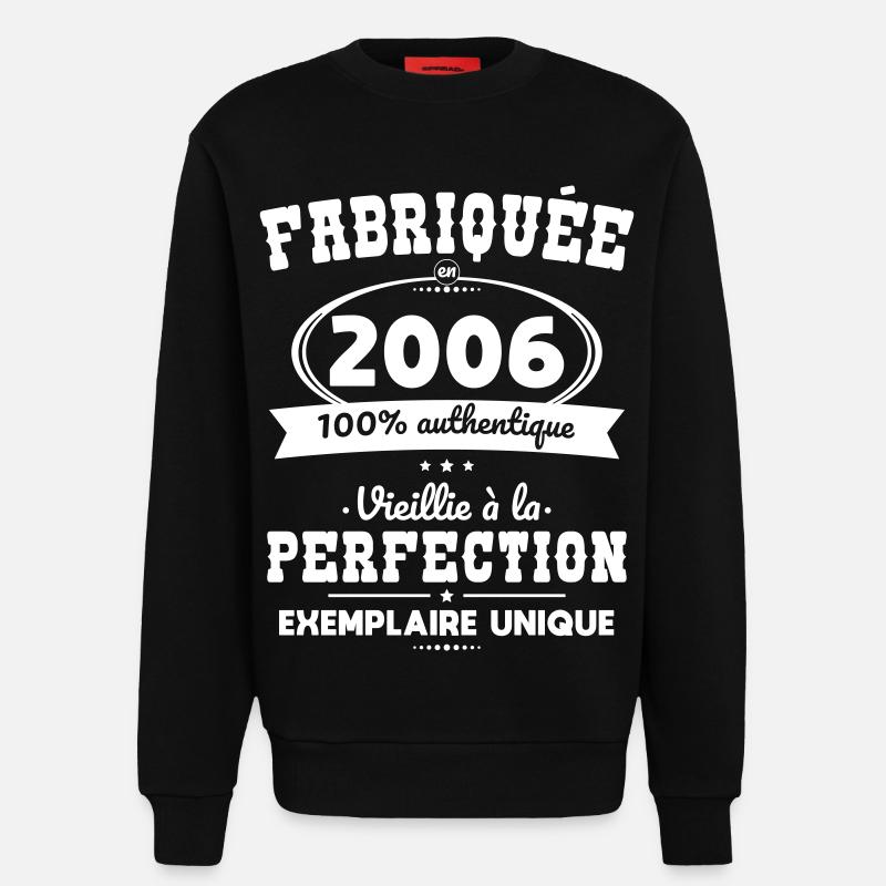 Hergestellt 2006 – Perfekt gereift - Sweatshirt - made by SPREAD - SOLID BLACK