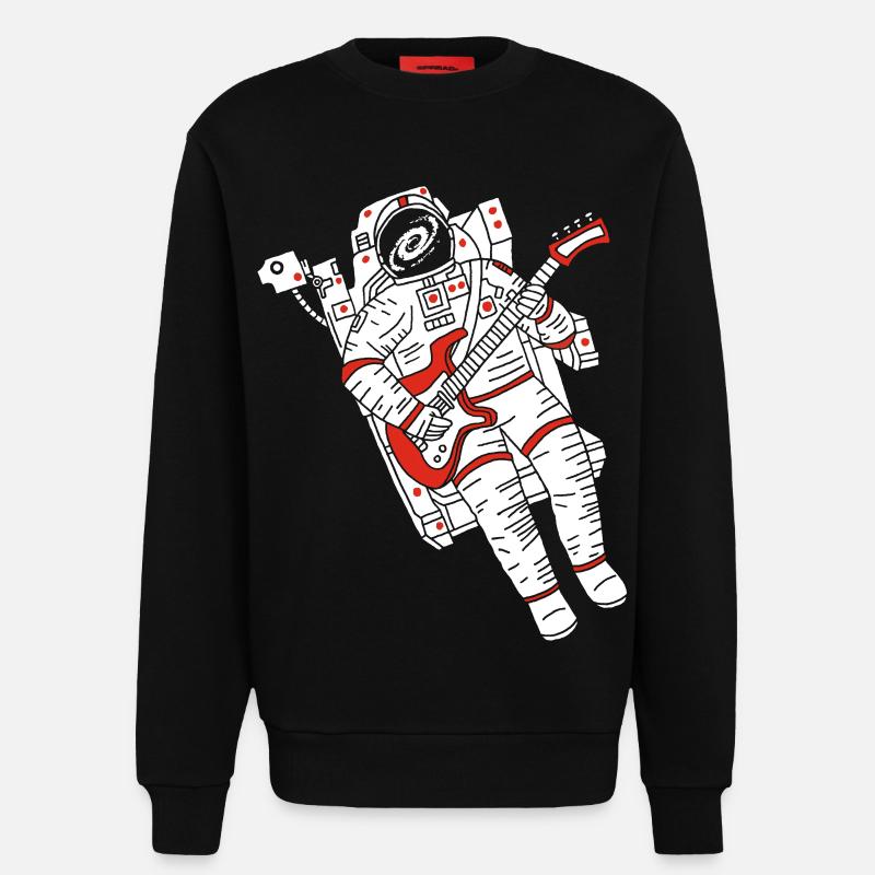 Astronautengitarrist - Sweatshirt - made by SPREAD  - SOLID BLACK
