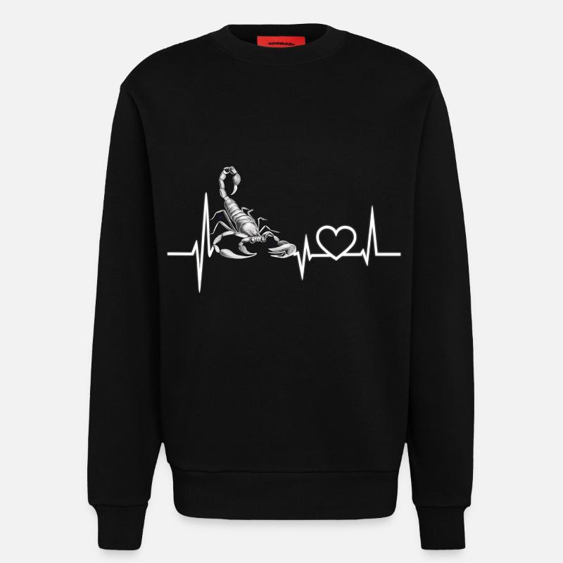 Scorpion - Sweatshirt - made by SPREAD - SOLID BLACK