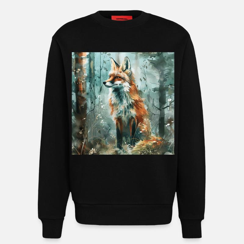Fuchs - Sweatshirt - made by SPREAD  - SOLID BLACK