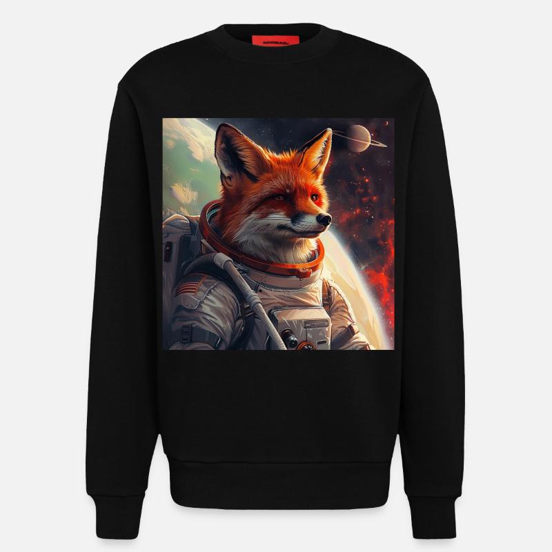 Fuchs - Sweatshirt - made by SPREAD  - SOLID BLACK