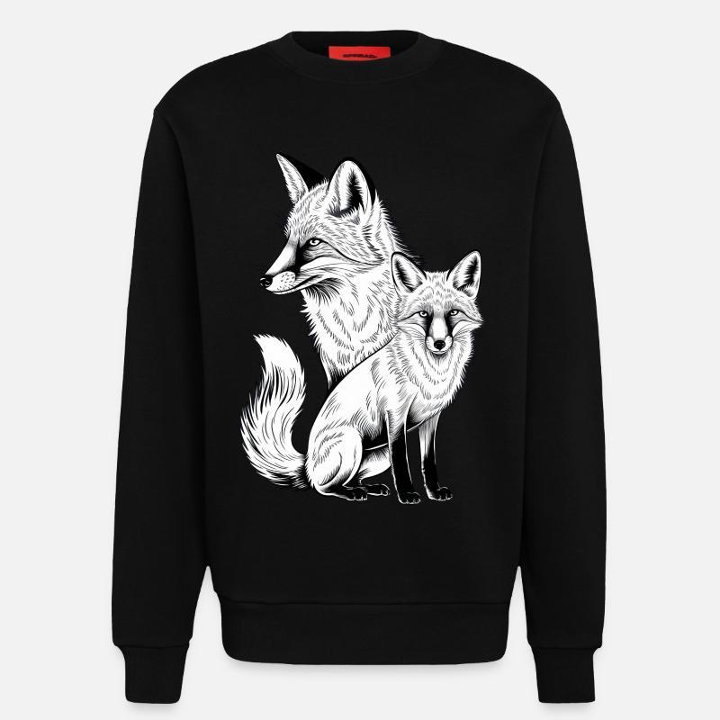Fuchs - Sweatshirt - made by SPREAD  - SOLID BLACK