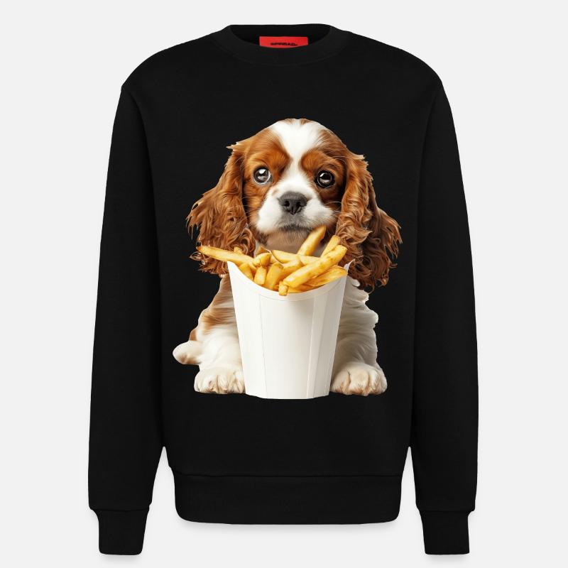 Cavalier King Spaniel - Sweatshirt - made by SPREAD  - SOLID BLACK