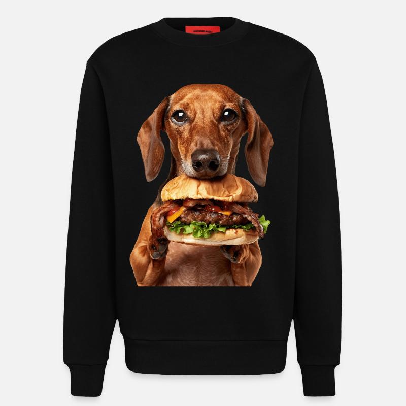 Dackel - Sweatshirt - made by SPREAD  - SOLID BLACK