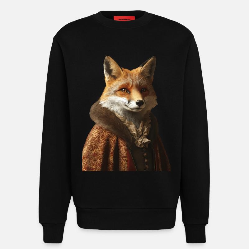 Fuchs - Sweatshirt - made by SPREAD  - SOLID BLACK