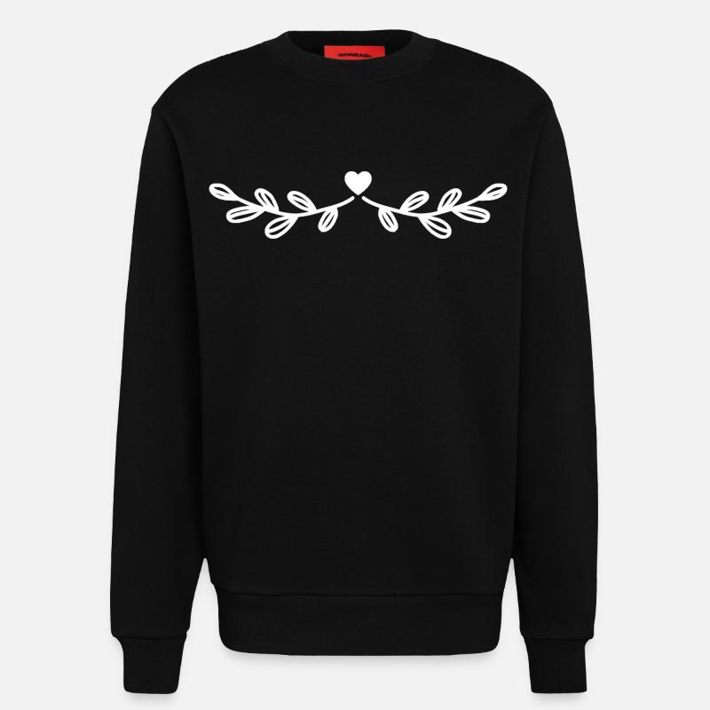 Blume - Blumen - Sweatshirt - made by SPREAD  - SOLID BLACK