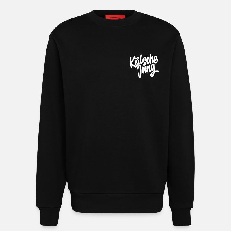 Kölsche Jung Script Design - Sweatshirt - made by SPREAD  - SOLID BLACK