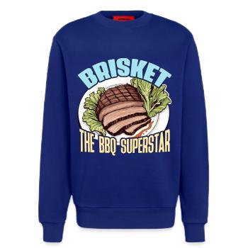 Brisket The BBQ Grilled Meat Brisket Barbecue - Sweatshirt - made by SPREAD  - Iconic Blue - Front