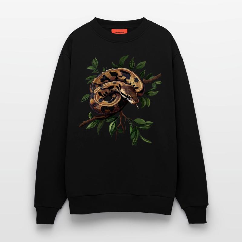 Roi Python Serpents Amoureux Terrarium Python Sweat bio décontracté fabriqué en UE