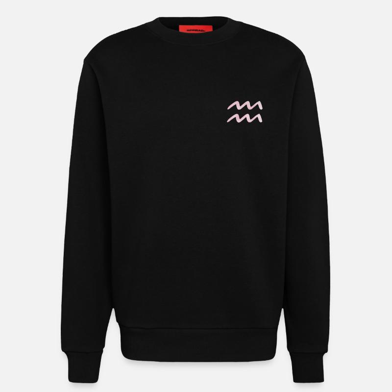 Wassermann Sternzeichen - Sweatshirt - made by SPREAD  - SOLID BLACK