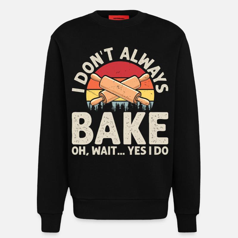 Backen Bäcker Bäckerei - Sweatshirt - made by SPREAD  - SOLID BLACK