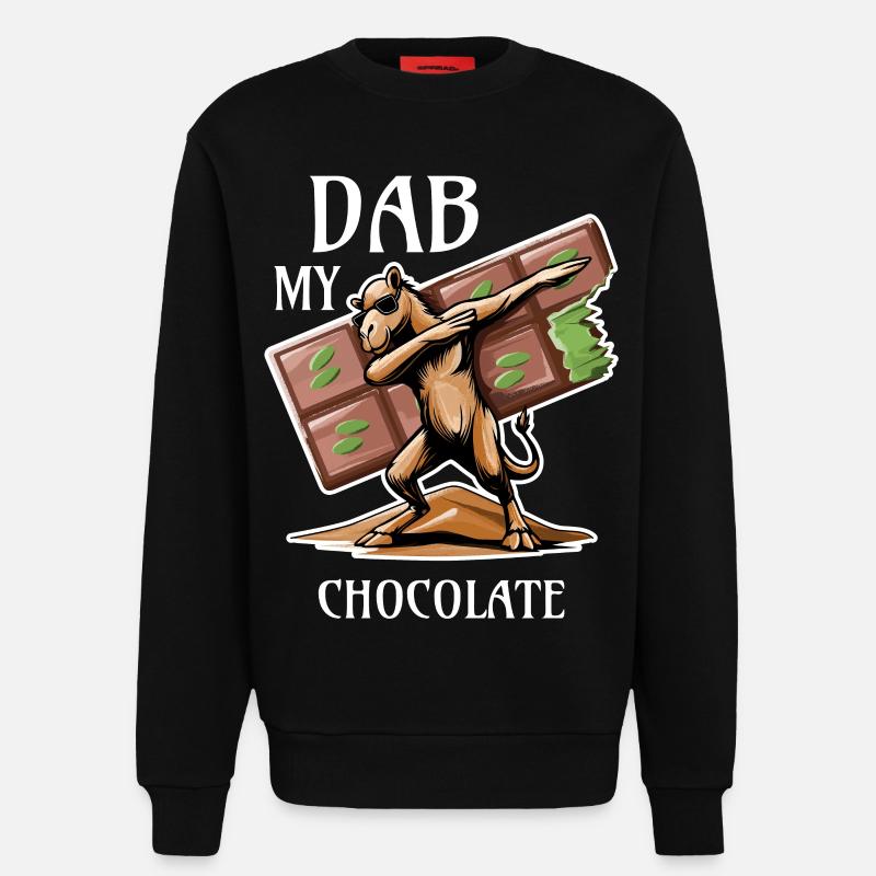 Dabbing Dromedar - Dubai Schokolade Geschenkidee - Sweatshirt - made by SPREAD  - SOLID BLACK