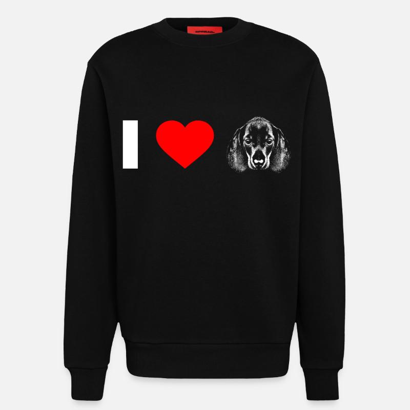 Dackel-Liebe - Sweatshirt - made by SPREAD  - SOLID BLACK