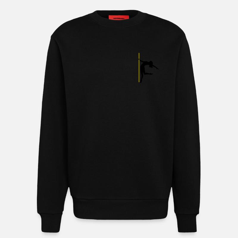 Die Silhouette einer Poledancerin - Sweatshirt - made by SPREAD  - SOLID BLACK