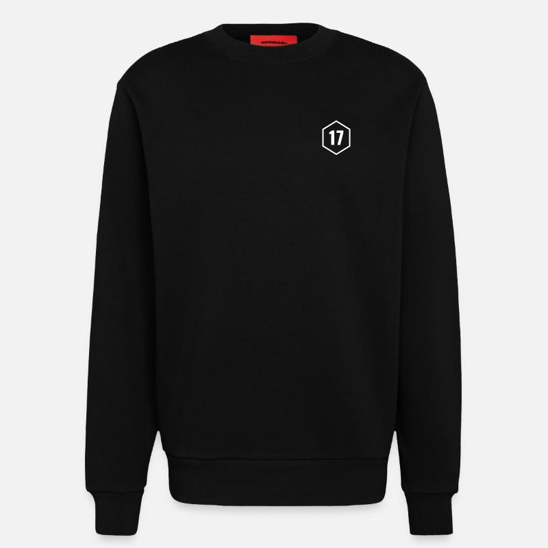 Charente Maritime 17 - Blanc - Sweat bio décontracté fabriqué en UE - SOLID BLACK