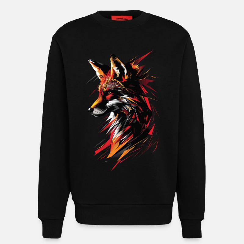 Fuchs - Sweatshirt - made by SPREAD  - SOLID BLACK