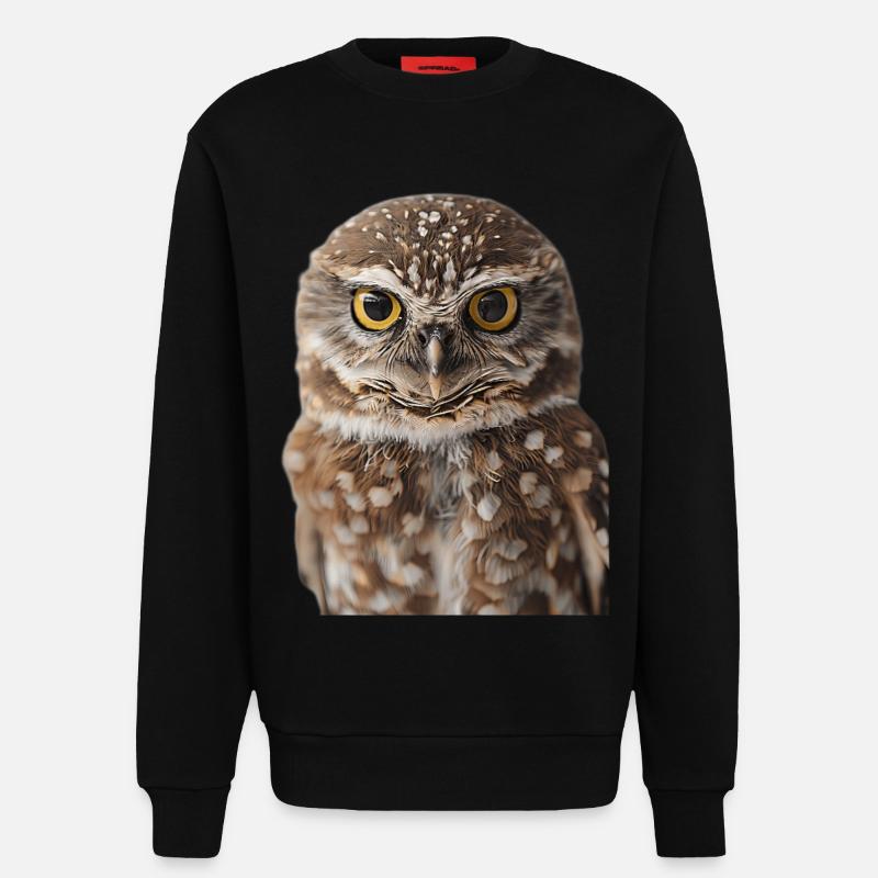 Eule - Sweatshirt - made by SPREAD  - SOLID BLACK