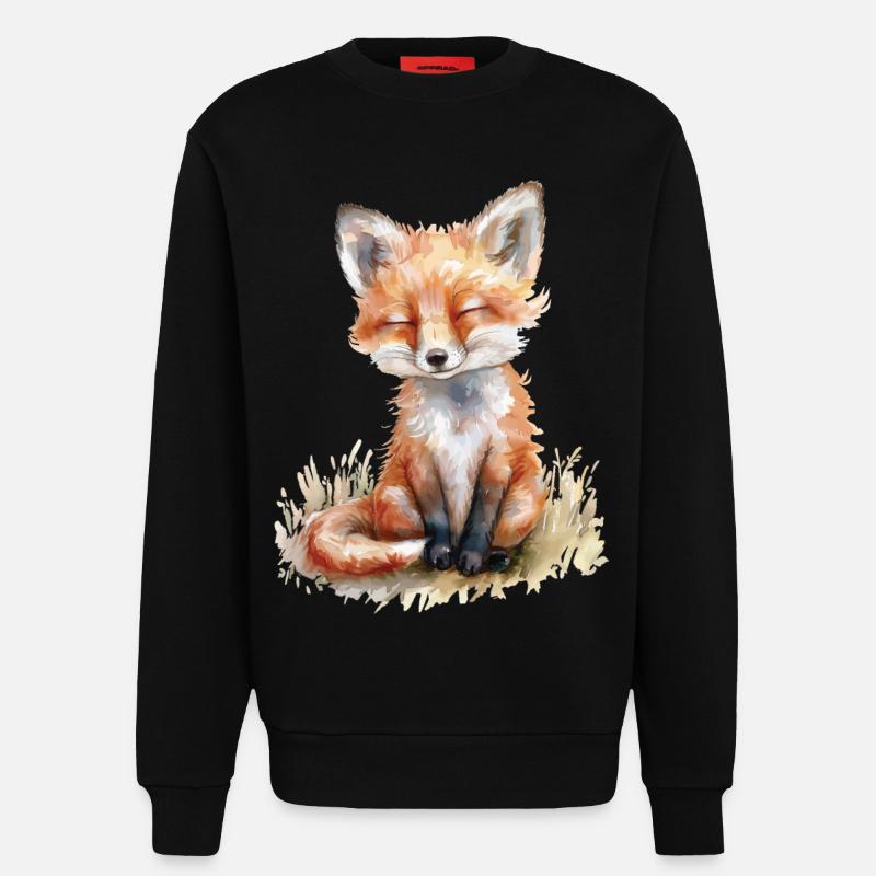 Fuchs - Sweatshirt - made by SPREAD  - SOLID BLACK