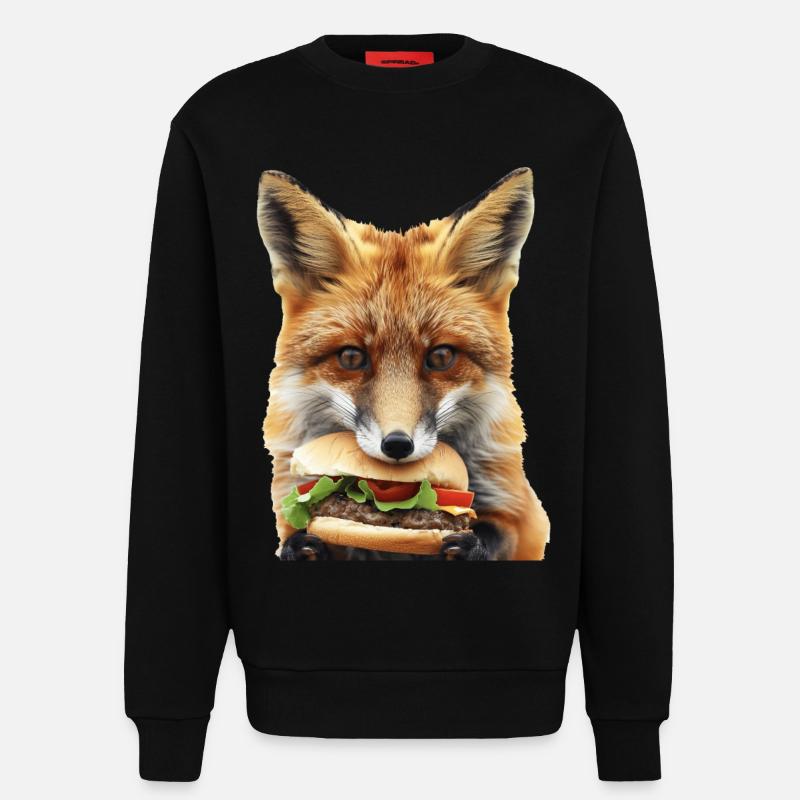Fuchs - Sweatshirt - made by SPREAD  - SOLID BLACK