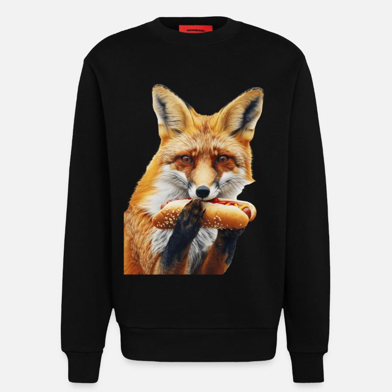 Fuchs - Sweatshirt - made by SPREAD  - SOLID BLACK