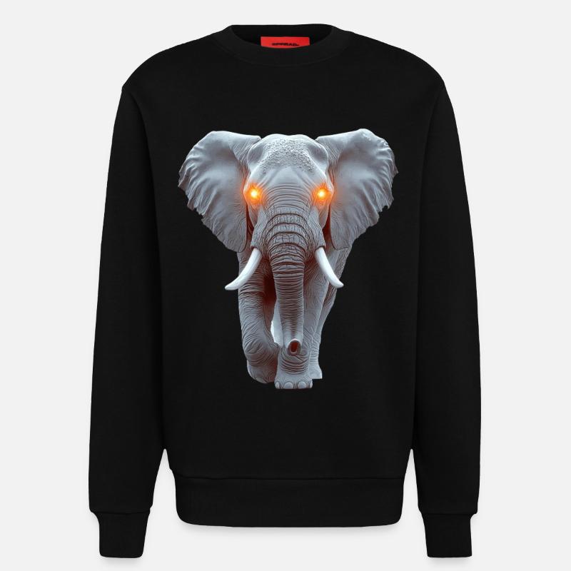 Elefant - Sweatshirt - made by SPREAD  - SOLID BLACK