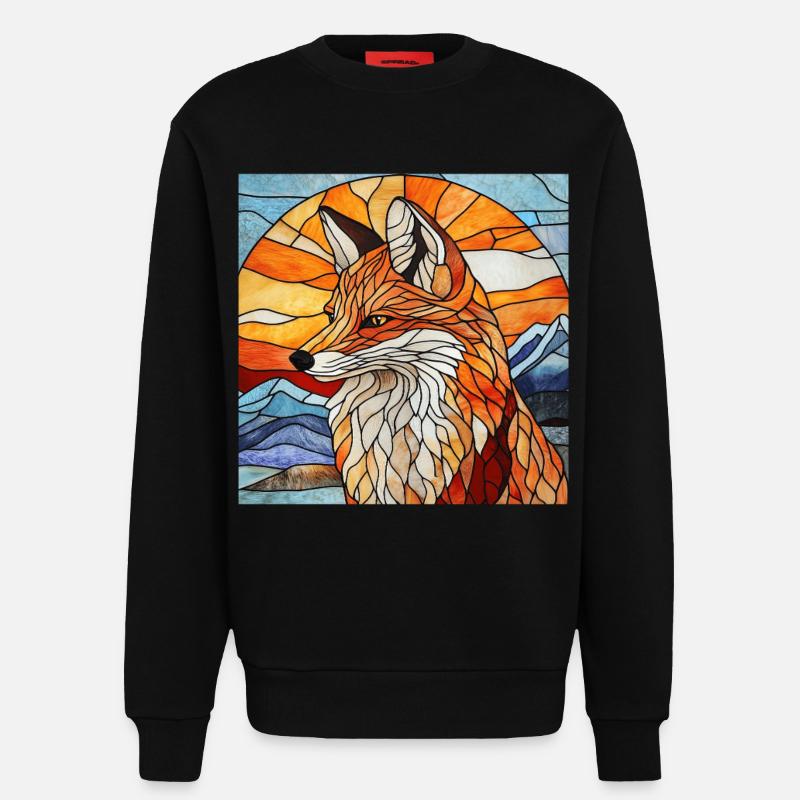 Fuchs - Sweatshirt - made by SPREAD - SOLID BLACK