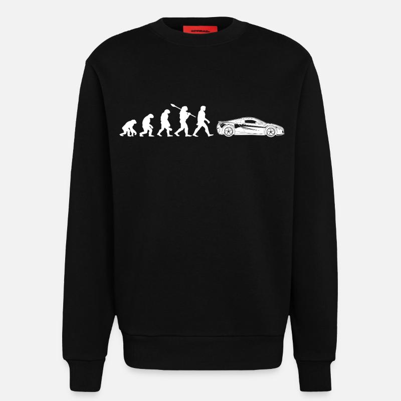 Auto De Sport Evolution - Sweatshirt - made by SPREAD - SOLID BLACK