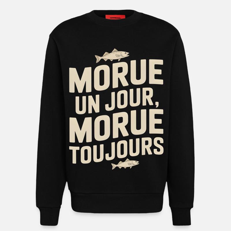 Once cod Cod - Sweatshirt - made by SPREAD  - SOLID BLACK