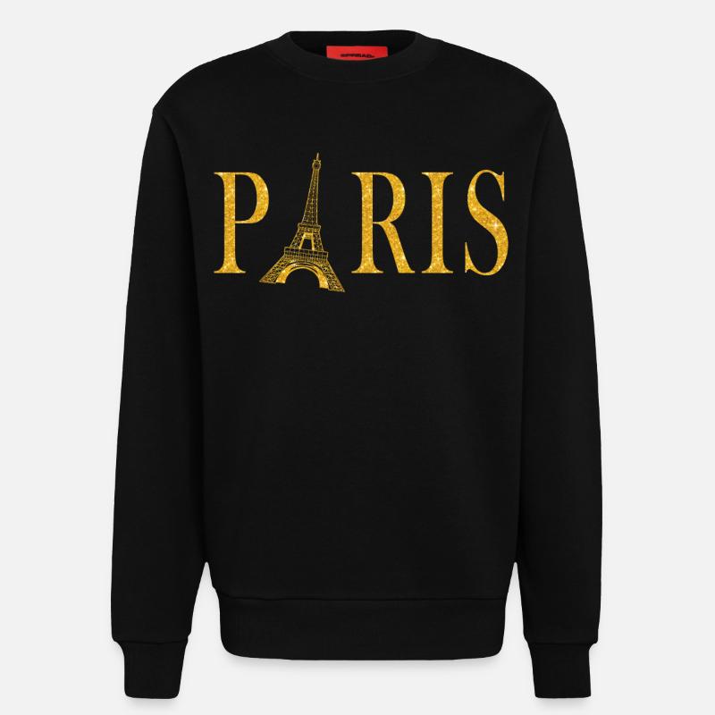 Pariser Grafik - Sweatshirt - made by SPREAD  - SOLID BLACK