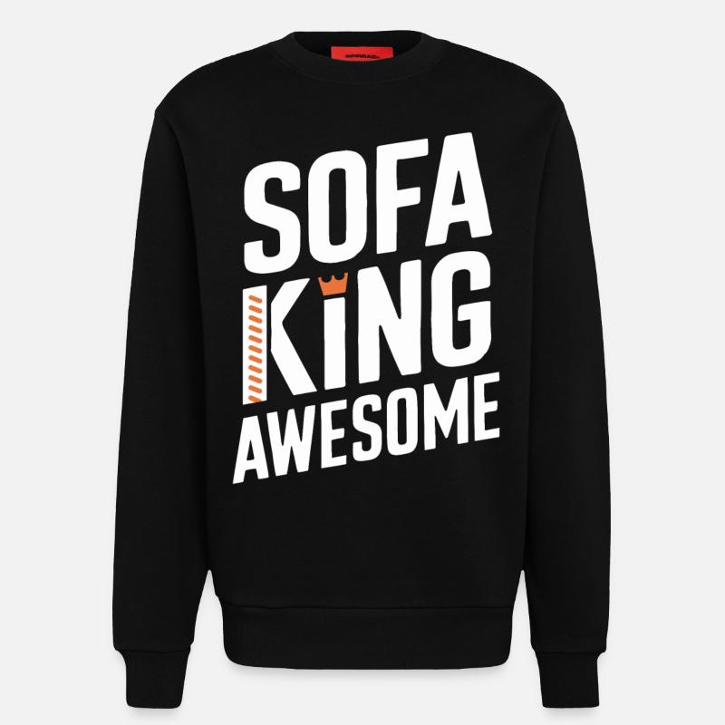 Sofa King Awesome Graphics - Sweatshirt - made by SPREAD  - SOLID BLACK