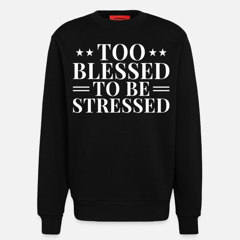 Too to be baptized - Sweatshirt - made by SPREAD  - SOLID BLACK