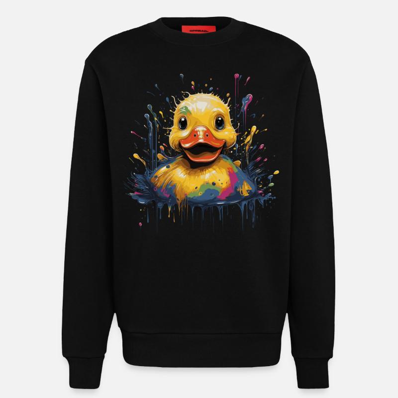 Gummiente - Sweatshirt - made by SPREAD - SOLID BLACK