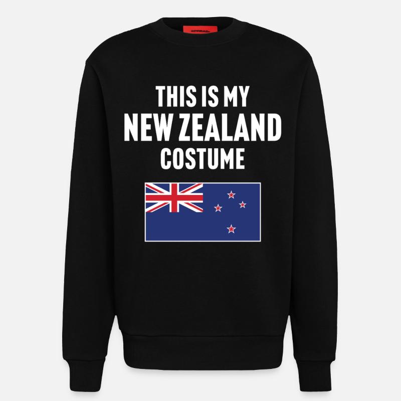 C’est mon costume néo-zélandais - Sweat bio décontracté fabriqué en UE - SOLID BLACK