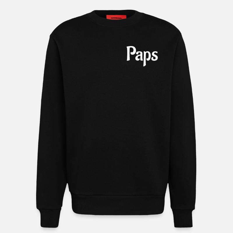 Paps - Sweatshirt - made by SPREAD  - SOLID BLACK