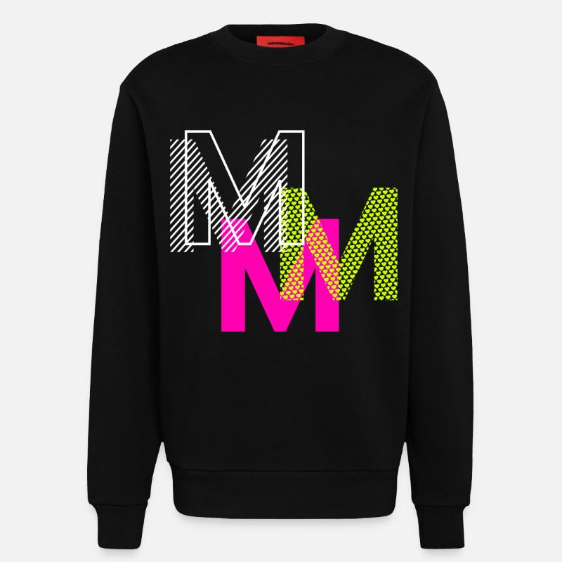 M Buchstabe - Sweatshirt - made by SPREAD  - SOLID BLACK