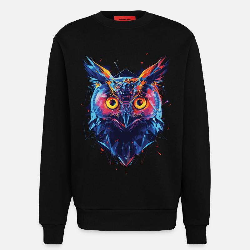 Eule - Sweatshirt - made by SPREAD - SOLID BLACK
