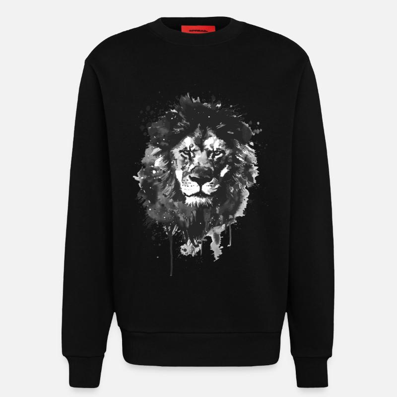 Löwe - Sweatshirt - made by SPREAD  - SOLID BLACK