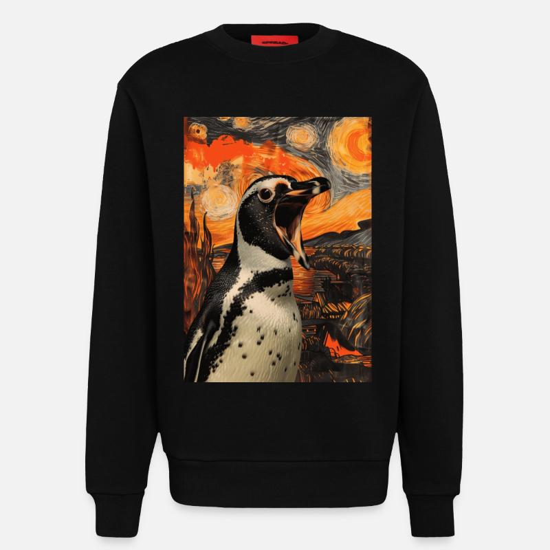 Pinguin - Sweatshirt - made by SPREAD  - SOLID BLACK