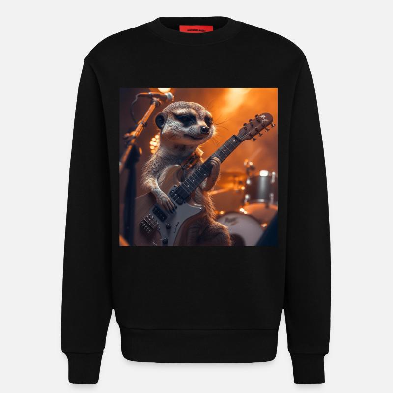 Erdmännchen - Sweatshirt - made by SPREAD  - SOLID BLACK