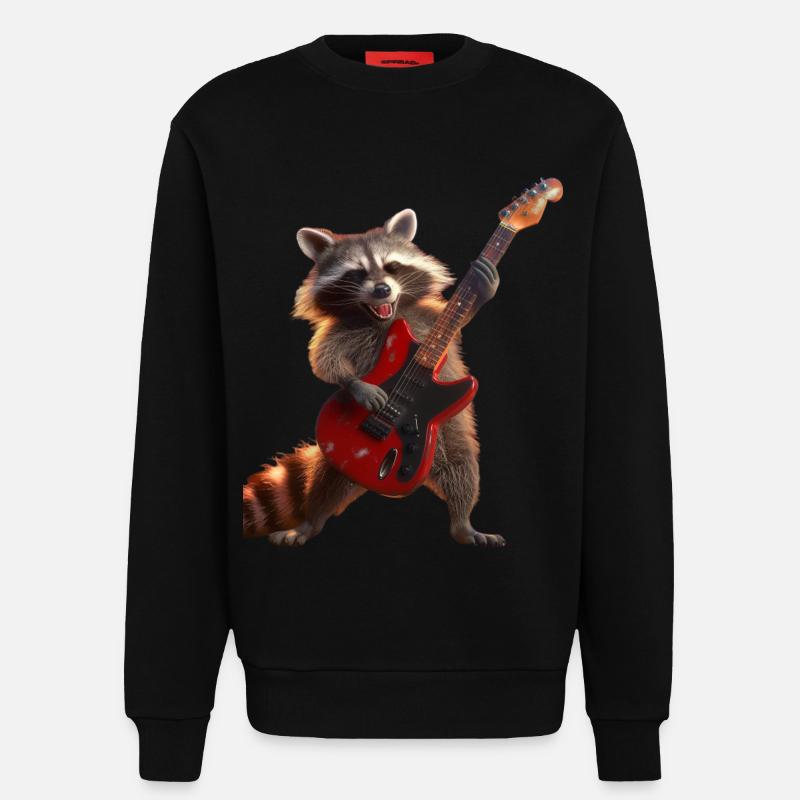 Waschbär - Sweatshirt - made by SPREAD  - SOLID BLACK