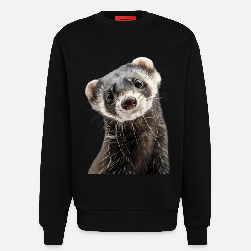 Frettchen - Sweatshirt - made by SPREAD  - SOLID BLACK