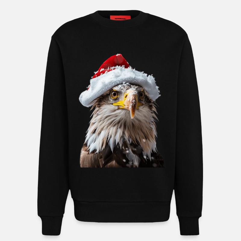 Eagle - Sweatshirt - made by SPREAD  - SOLID BLACK